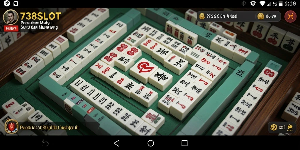 Tampilan permainan Mahjong yang seru di 738SLOT.
