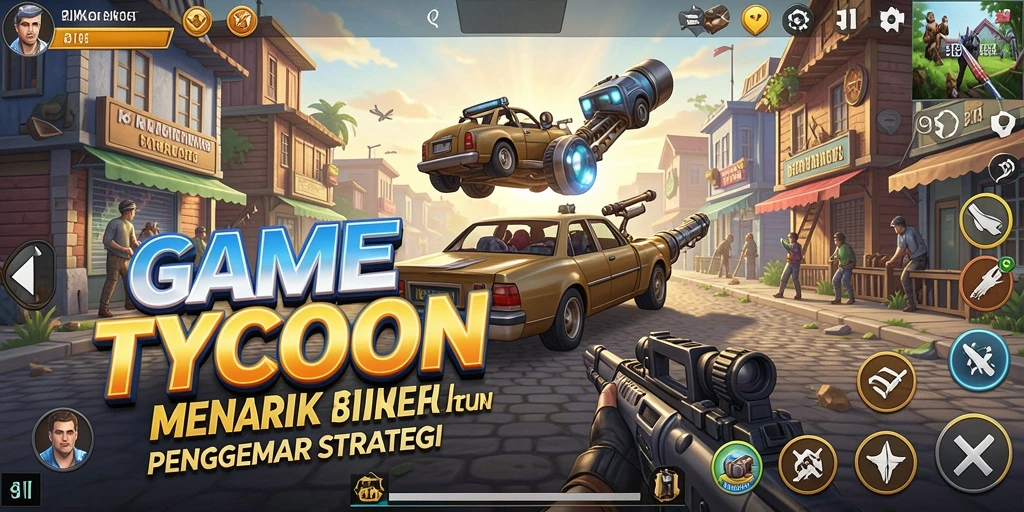 Gameplay seru dan mendalam di dunia Tycoon.