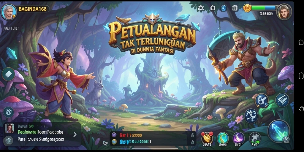 Tampilan gameplay RPG seru di BAGINDA168 yang penuh aksi dan petualangan.