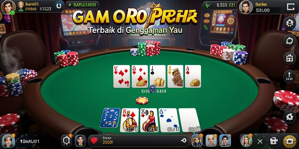 Tampilan intense gameplay Poker di BARU01 yang seru dan mengasyikan.
