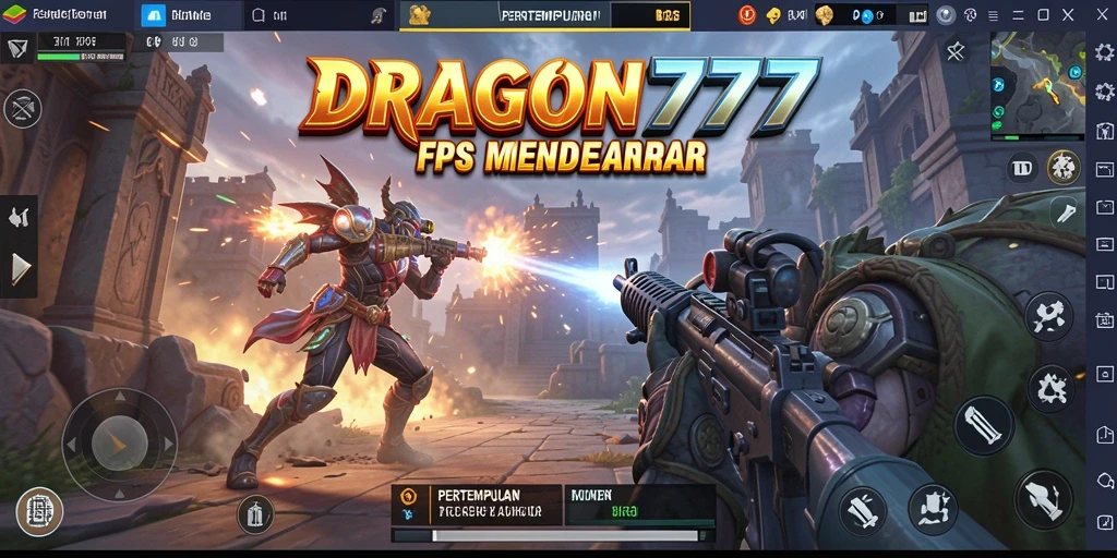 Gameplay DRAGON777 menampilkan aksi tembak-menembak yang mendebarkan.