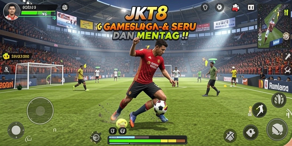 Tampilan gameplay seru dan interaktif dari JKT8
