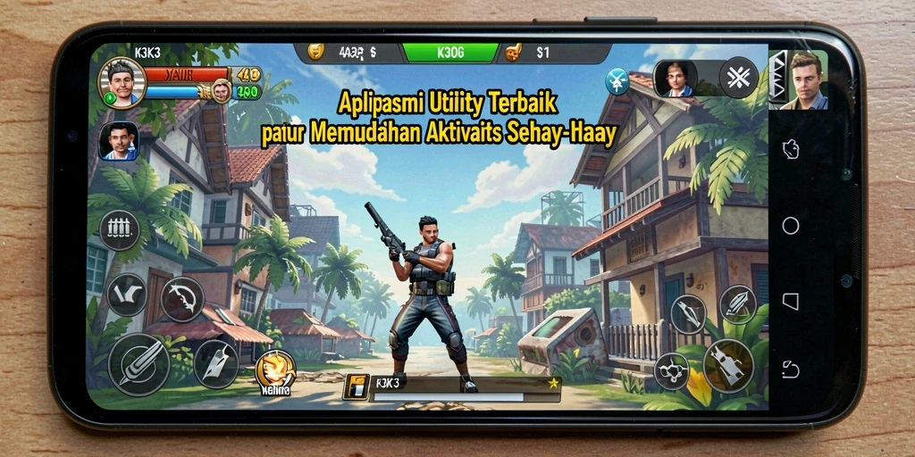 Tampilan aplikasi K3K3 dengan berbagai fitur utility yang berguna.
