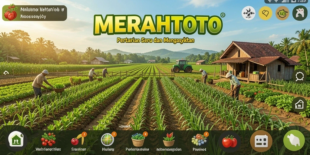 Tampilan gameplay menarik dari MERAHTOTO saat bercocok tanam.
