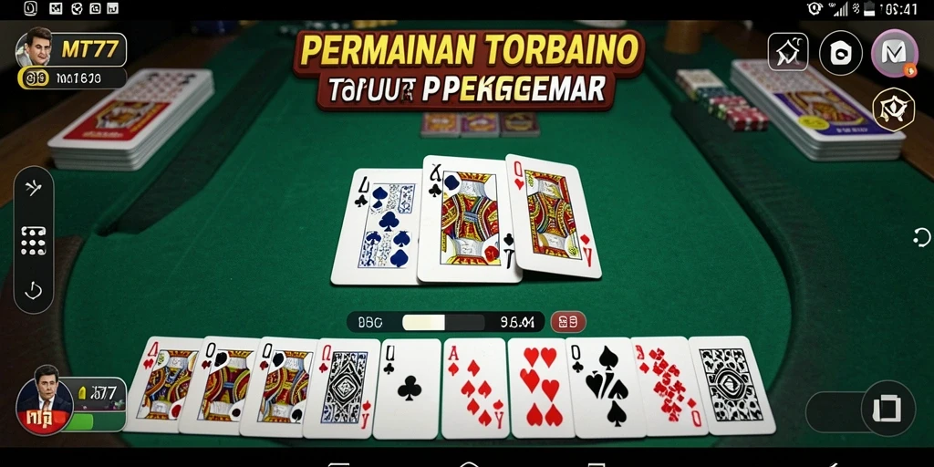 Screenshot gameplay Domino MT777 dengan grafis menarik.
