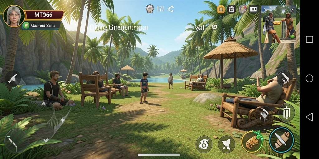 Tampilan menarik dari gameplay MT966 yang penuh warna.