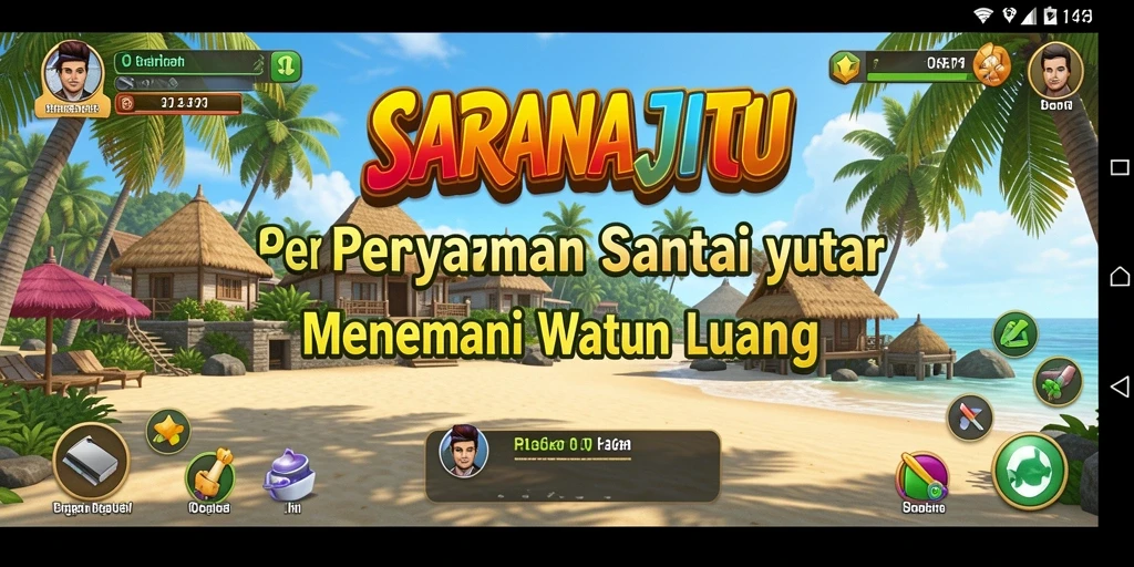 Screenshot gameplay SARANAJITU dengan tantangan menyenangkan.