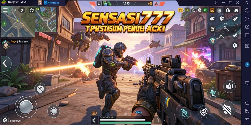 Tampilan menarik dari gameplay SENSASI777 dalam pertempuran TPS.