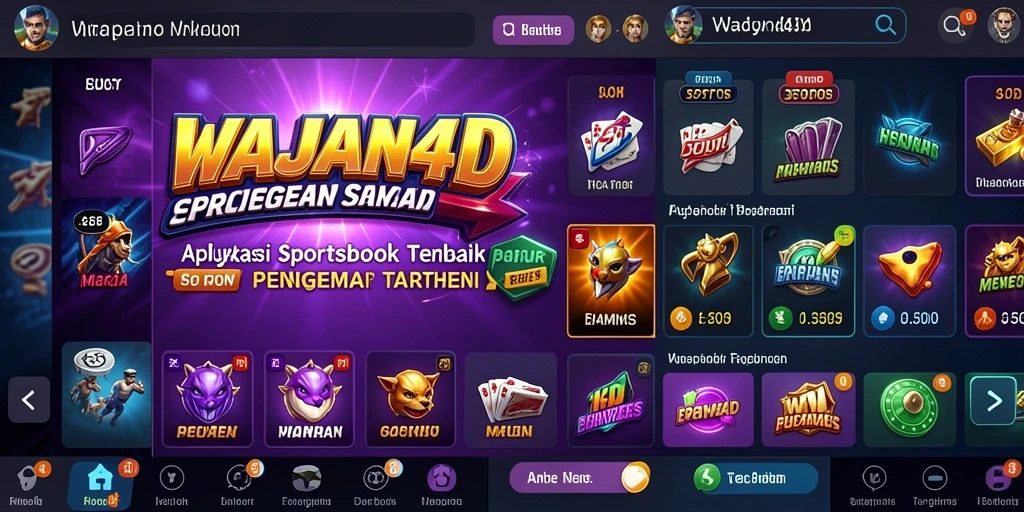Tampilan menarik dari gameplay aplikasi WAJAN4D.